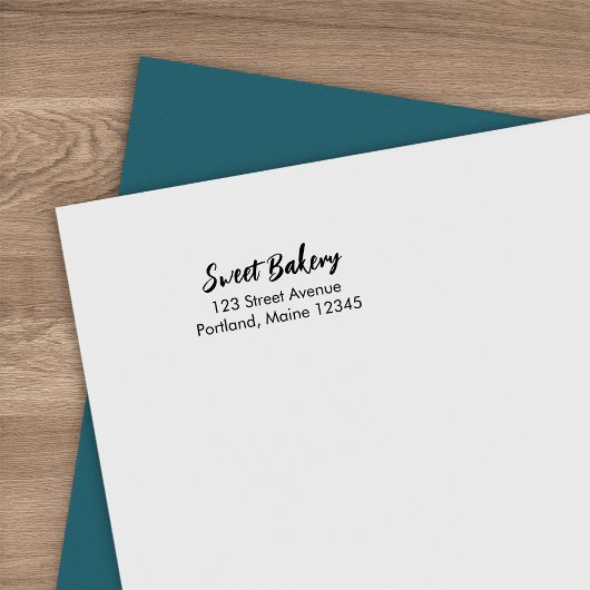 Het moderne Van Bedrijfs de NaamTerugkeer van het  Zelfinktende Stempel