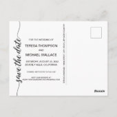 Het moderne Verloving van de Foto sparen het manus Briefkaart (Achterkant)