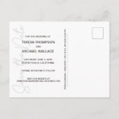 Het moderne Verloving van de Foto van het Manuscri Briefkaart (Achterkant)