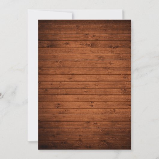 Het moderne Verloving van het Hout van het Manuscr Kaart (Achterkant)