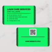 Het moderne visitekaartje met groene toonhoogtemie (Voorkant / Achterkant)