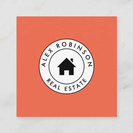 Het moderne visitekaartje van woningbezit teruggev (Voorkant)