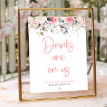 Het moderne Vrijgezellenfeest Bar Sign Poster<br><div class="desc">Dit moderne Vrijgezellenfeest Bar Sign heeft een chique blush roze design met sierlijke waterverf wilde bloemen,  ideaal voor een voorjaars- of zomerfeest. De stijlvolle en moderne lay-out,  geaccentueerd door delicate bloemelementen,  voegt een vleugje sophisticatie toe aan uw bargedeelte,  waardoor een prachtig brandpunt voor uw vrijgezellenfeest ontstaat.</div>