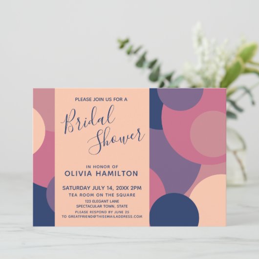 Het moderne Vrijgezellenfeest met kleurrijke cirke Kaart (Staand voorkant)