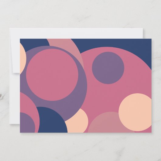 Het moderne Vrijgezellenfeest met kleurrijke cirke Kaart (Achterkant)