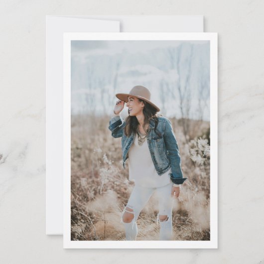 Het moderne vrijgezellenfeest van de manuscriptfot kaart (Achterkant)