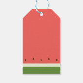 Het moderne Watermelon Splash Baby shower Cadeaulabel (Achterkant)