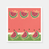 Het moderne Watermelon Splash Baby shower Servet (Voorkant)