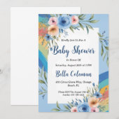 Het moderne waterverf Boho Rainbow baby shower Kaart (Voorkant / Achterkant)