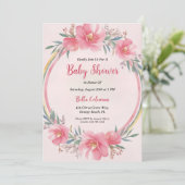 Het moderne waterverf Boho Rainbow baby shower Kaart (Staand voorkant)
