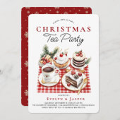 Het moderne Waterverf kerstfeest Kaart (Voorkant / Achterkant)
