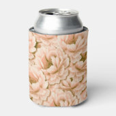 Het moderne Waterverf perzikbloempatroon Blikjeskoeler (Blikje Voorkant)