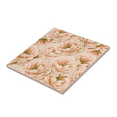 Het moderne Waterverf perzikbloempatroon Tegeltje (Zijkant)