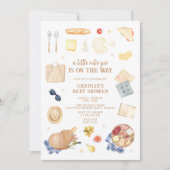 Het moderne Waterverf picknick Baby shower Kaart (Voorkant)