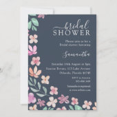 Het moderne Waterverf wilde bloemen Vrijgezellenfe Kaart (Voorkant)