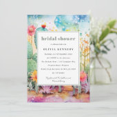 Het moderne Waterverf Zuidwest Desert Vrijgezellen Kaart (Staand voorkant)