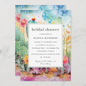 Het moderne Waterverf Zuidwest Desert Vrijgezellen Kaart (Voorkant / Achterkant)