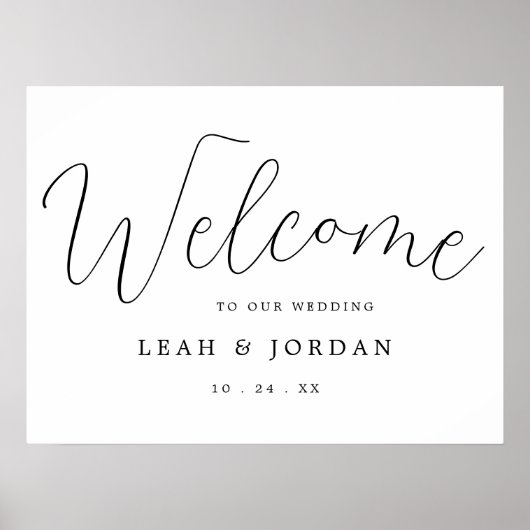 Het Moderne Welkomstteken van het Band van het Man Poster (Voorkant)