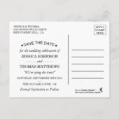 Het moderne Whimsical Kraft Wedding Collectie Aankondigingskaart (Achterkant)