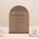 Het moderne Whimsical Kraft Wedding Collectie Kaart