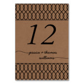 Het moderne Whimsical Kraft Wedding Collectie Kaart (Achterkant)