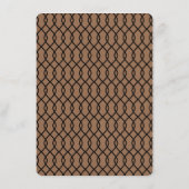 Het moderne Whimsical Kraft Wedding Collectie Menu (Achterkant)