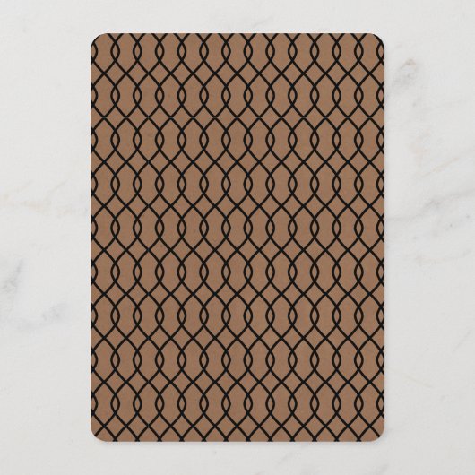 Het moderne Whimsical Kraft Wedding Collectie Menu (Achterkant)