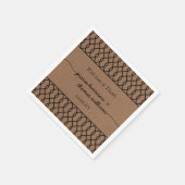 Het moderne Whimsical Kraft Wedding Collectie Servetten (Hoek)