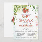 Het moderne Woodland Baby shower - Woodland Creatu Kaart (Voorkant / Achterkant)