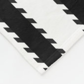 Het moderne Zwart-witte Geometrische Patroon van Fleece Deken (Hoek)