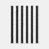 Het moderne Zwart-witte Geometrische Patroon van Fleece Deken (Voorkant)