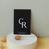 Het moderne zwarte huwelijksmonogram sparen de Dat Save The Date