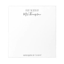 Het moderne Zwarte Manuscript van de Naam van de S Notitieblok