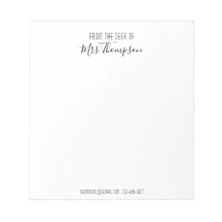 Het moderne Zwarte Manuscript van de Naam van de S Notitieblok