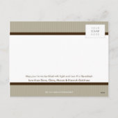 HET MODIEUZE BRIEFKAART VAN DE CHANOEKA:: (Achterkant)