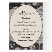 Het modieuze Menu van het Huwelijk (Binnen (Links))