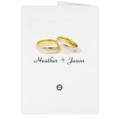 Het modieuze Menu van het Huwelijk (Achterkant)