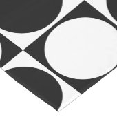 Het modieuze Patroon van White&Black Korte Tafelloper (Hoek)