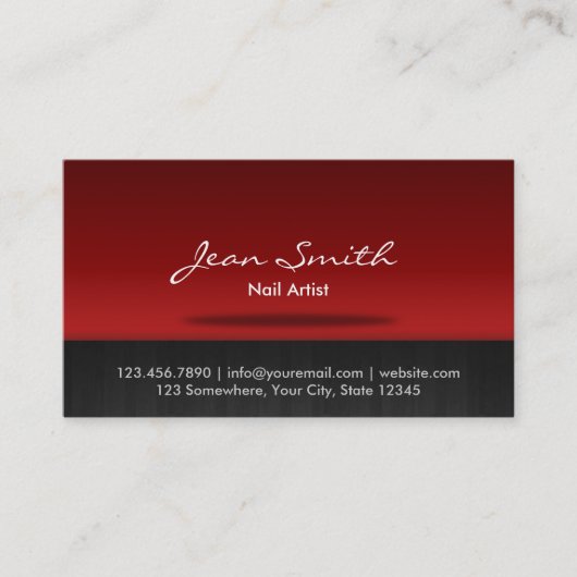 Het modieuze Rode Visitekaartje van de Kunst van (Voorkant)