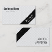 Het modieuze Zwarte Visitekaartje van de (Voorkant / Achterkant)