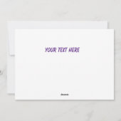 Het moederbord van de computer met tekst op cpu feestdagenkaart (Achterkant)