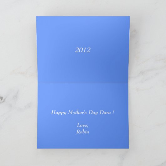 Het moederdag 2012 van Dara Kaart (Binnen)