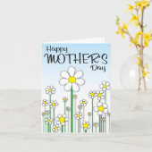 Het Moederdag van Daisy Kaart (Gele Bloem)