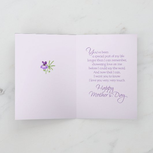 Het Moederdag van de grootmoeder Kaart (Binnen)