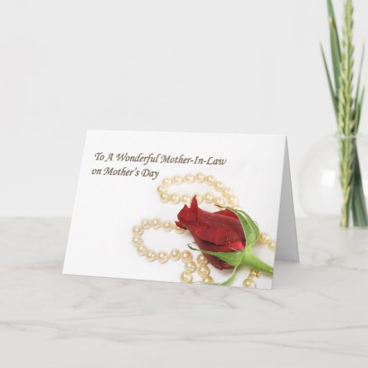 Het Moederdag van de schoonmoeder Kaart (Voorkant)