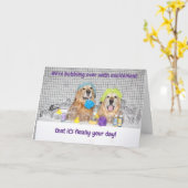 Het Moederdag van het Schuimbad van het golden Kaart (Gele Bloem)