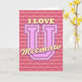 Het Moederdag van Meemaw: Liefde u Kaart (Gele Bloem)