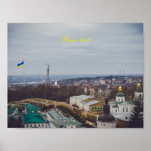 Het Moederlandmonument in Kiev Poster (Voorkant)
