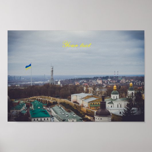 Het Moederlandmonument in Kiev Poster (Voorkant)