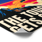 Het moeilijke gaat Motivatie Poster (Hoek)